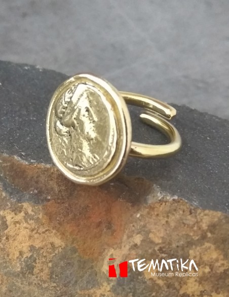 anillo denario romano