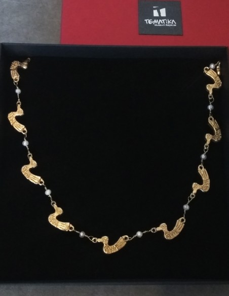 byzantine necklace with ducks