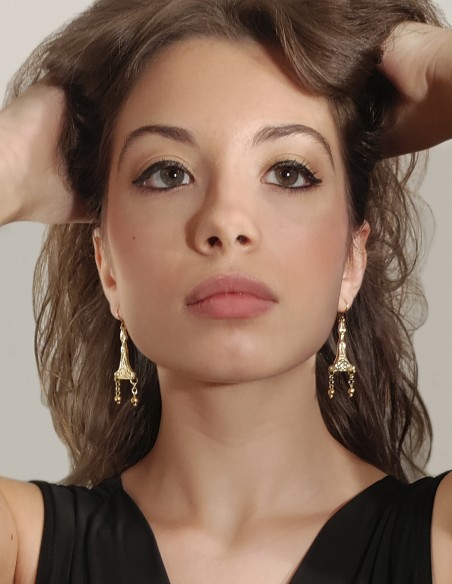 Greek filigree earrings