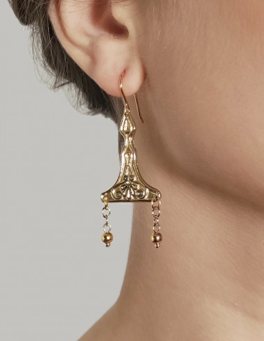 Greek filigree earrings