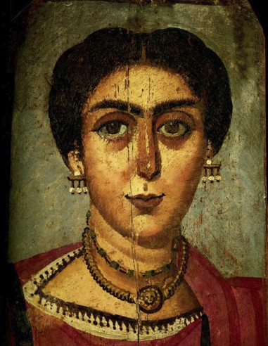 pendientes crotalia, retratos fayum, joyas al fayum