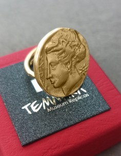 Bague monnaie décadrachme Syracuse