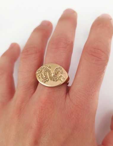 Anello celtico Ippocampo