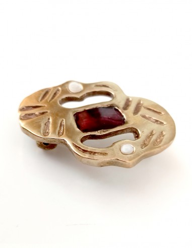 Broche aux oiseaux en forme de S