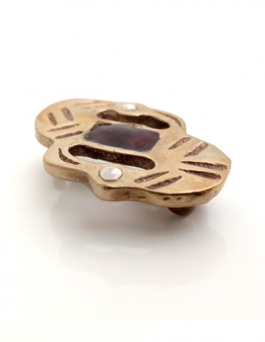 Broche aux oiseaux en forme de S