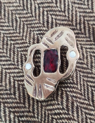 Broche aux oiseaux en forme de S