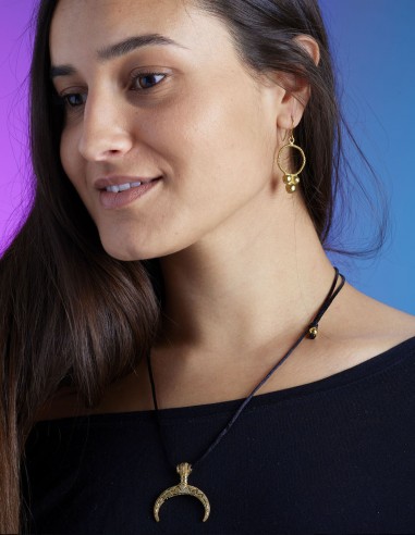 Crescent moon amulet