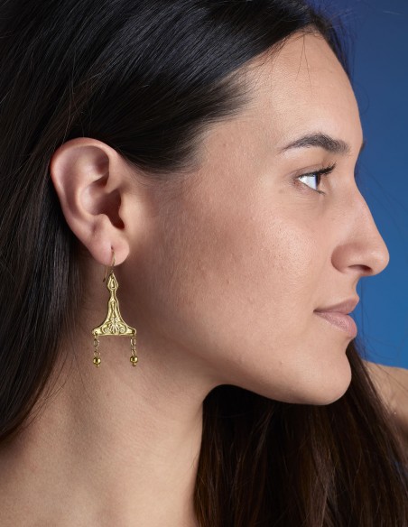 Greek filigree earrings