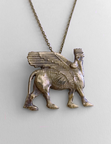 pendant winged bull lamassu