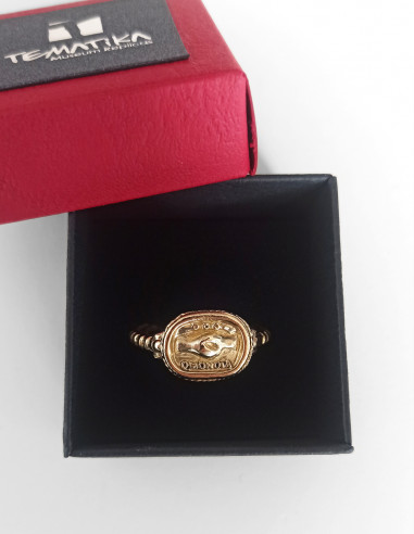 anillo romano griego boda omonoia