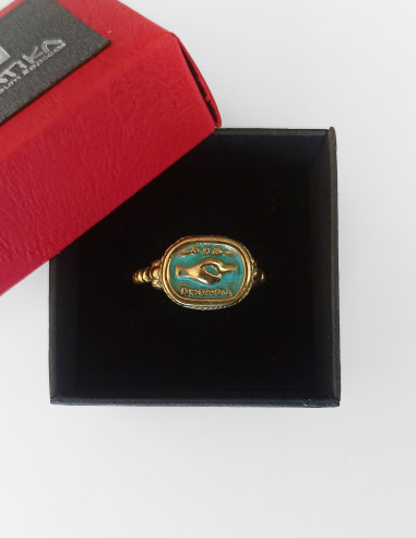 anillo romano griego boda omonoia