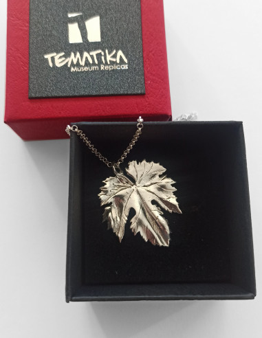 pendentif feuille de vigne