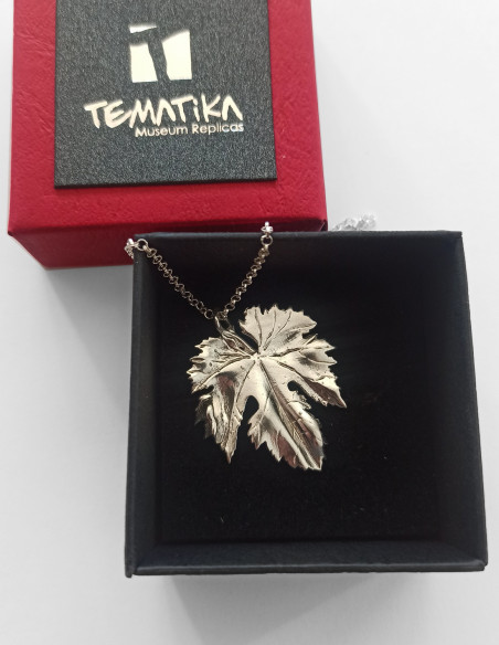 pendentif feuille de vigne