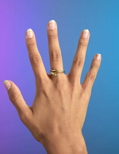 Bague serpent égyptienne