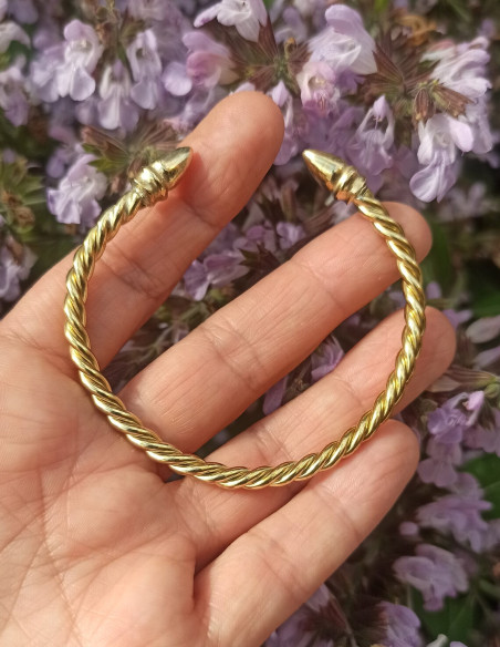 iberian jewelry twisted acorn bracelet