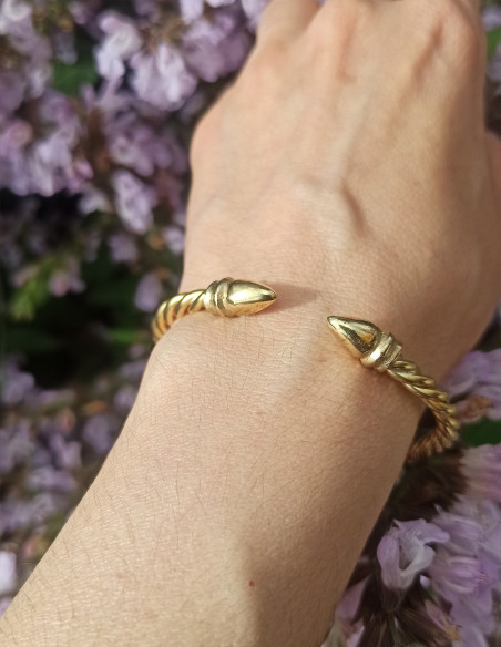 iberian jewelry twisted acorn bracelet