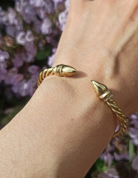 iberian jewelry twisted acorn bracelet