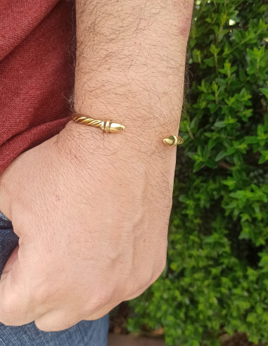 iberian jewelry twisted acorn bracelet