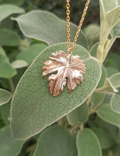 pendentif feuille de vigne 2