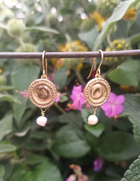 bijoux romains antiques boucles d'oreilles clunia