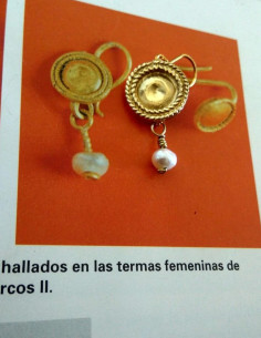 bijoux romains antiques boucles d'oreilles clunia 2