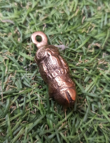 Owl phallus amulet