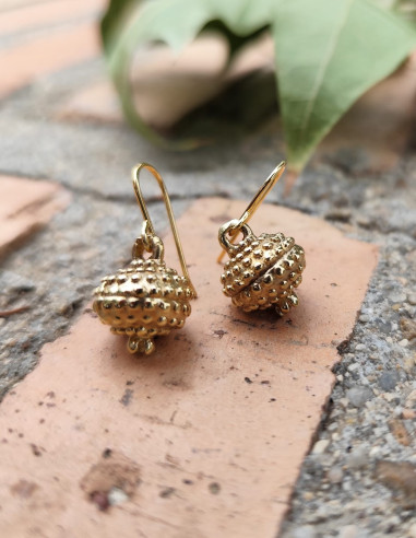 Boucles d’oreilles grenade étrusques