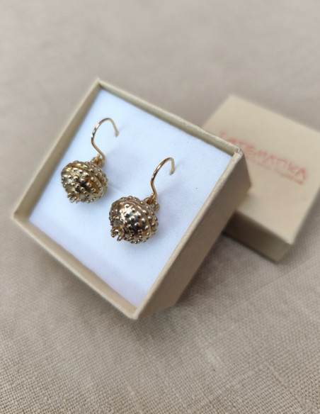 Boucles d’oreilles grenade étrusques Boucles d’oreilles grenade étrusques