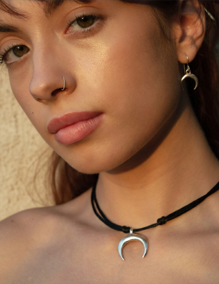 pendentif lunula bijoux romains