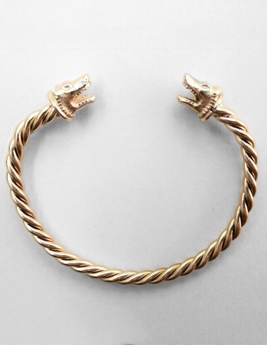 Wolf braided bracelet