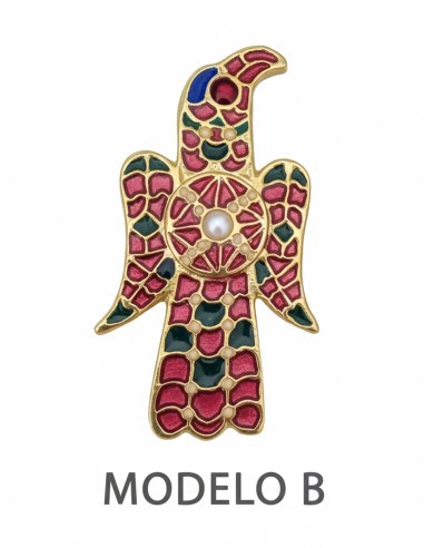 Eagle shape brooch Barros
