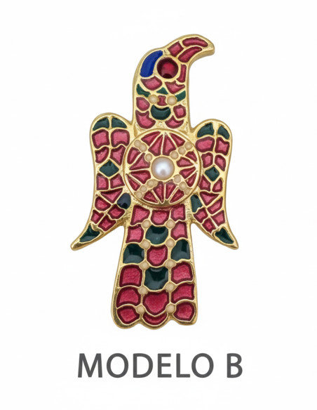 Eagle shape brooch Barros