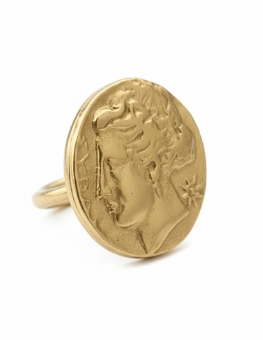 Bague monnaie décadrachme Syracuse