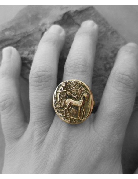 Anillo moneda Hímera tetradracma