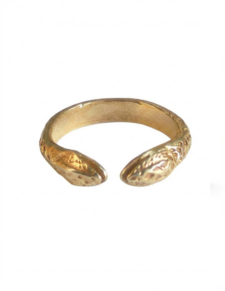 anillo serpiente dos cabezas