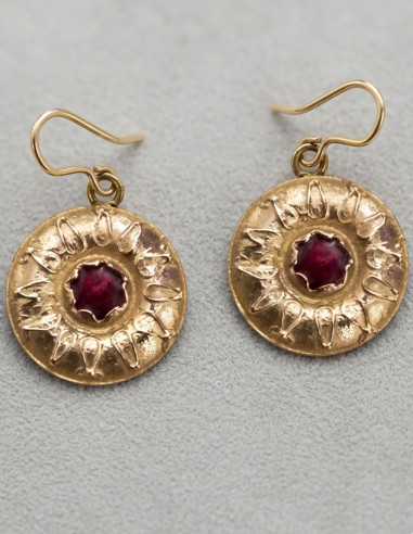 hellenistic enameled earrings