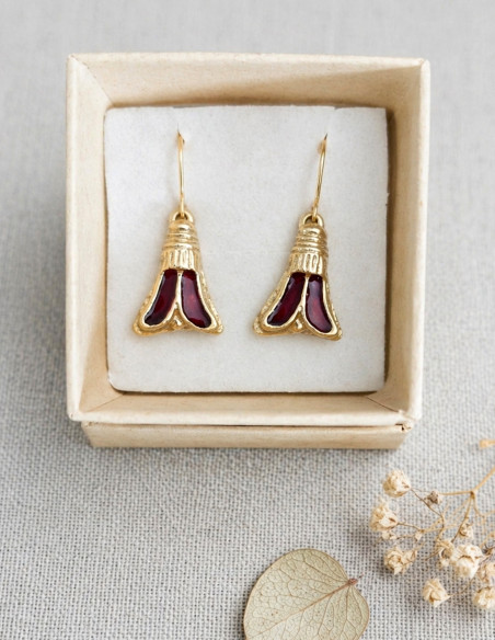 Boucles d’oreilles "Abeilles de Childéric"