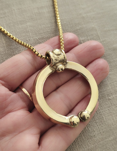 Lunula-Anhänger römischer Schmuck
