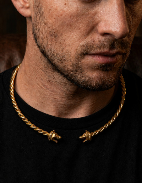 Wolf celtic torc