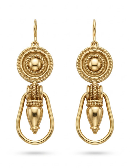 Etruscan amphora earrings
