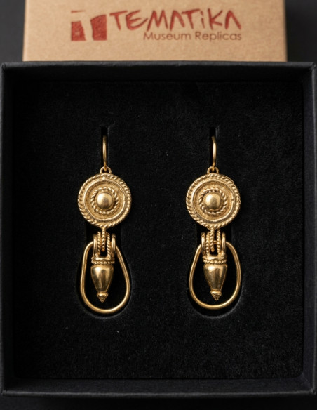 Etruscan amphora earrings