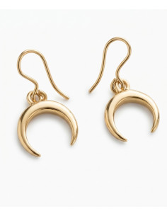 pendientes luna creciente lunula