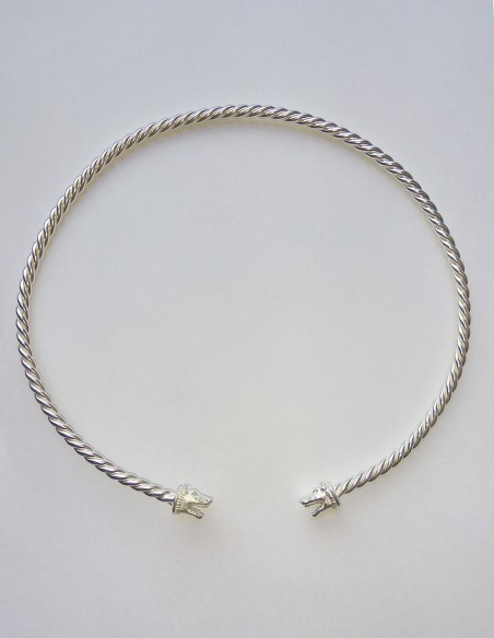 Small Wolf celtic torc