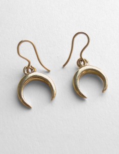 crescent moon lunula earrings