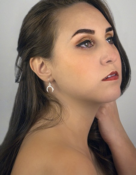 pendientes luna creciente lunula