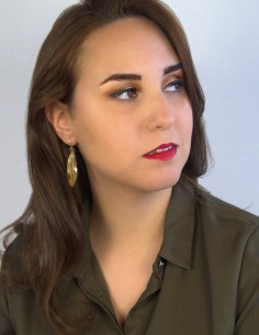 olive leaf earrings 2