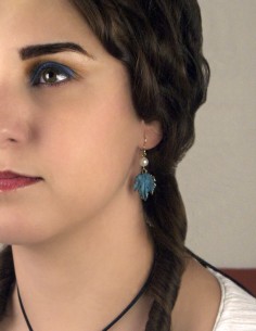 Earring grape leaves 2