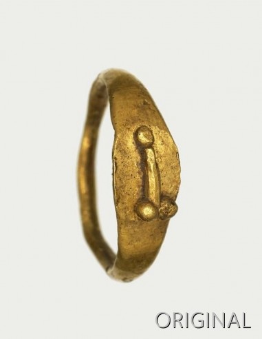 Bague amulette phallique