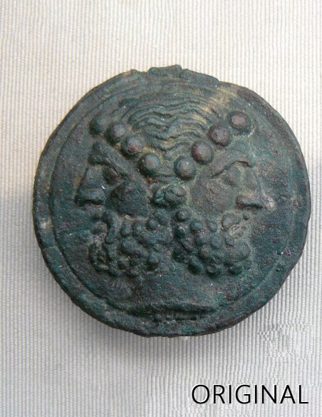 Janus coin pendant
