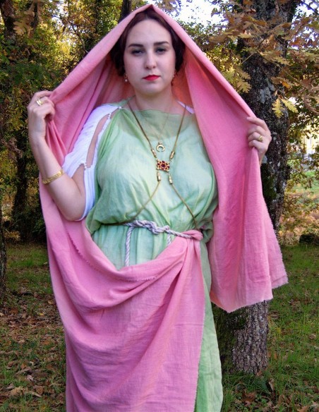 tesoro de hoxne cadena corporal colgante cruzado joyería romana